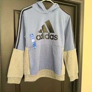 Adidas Two-Tone Blue and Gray Sweatshirt